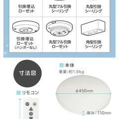 シーリングライト　２個の画像