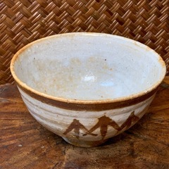 【加藤勝之 作 抹茶碗】配送可能　美の唐津 茶碗 共箱 窯印有 作家物 抹茶碗 美濃焼 絵唐津 茶道具 良品 茶器 骨董 古玩 煎茶道具 和美術の画像