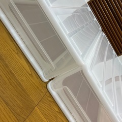透明 収納ケース 2個セット売りの画像
