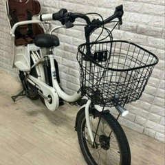 🌸美品🌸室内保管🌸ブリヂストン ビッケ 電動自転車 大容量8.1Ah 子供乗せ  🌈新基準🌈t707の画像