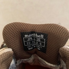 mont-bellモンベル　トレッキングブーツ22㎝の画像
