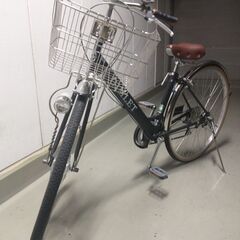 自転車 27インチ 6段変速 LEDオートライト 美品の画像