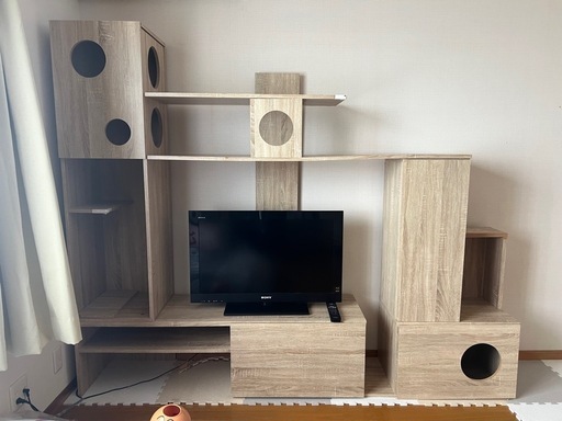 キャットタワー　テレビ台　テレビボード