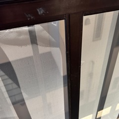 破れた網戸　アルミ製の画像