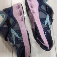 【新品】瞬足 女の子 スニーカー　運動靴　 17.0cmの画像