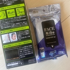 男性用白髪染めとフェイスシートの画像