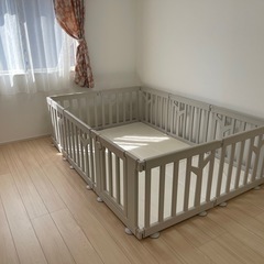 ⭐︎商談中⭐︎最終価格ベビーサークル バーチ ドア付き 10枚セット IFAMアイファムの画像