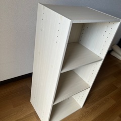 三段ボックス白の画像
