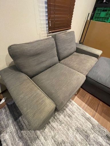 IKEA KIVIK オットマン付きソファー
