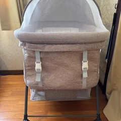 美品！ベビーベッド 添い寝ベッド 折りたたみ式 ミニベッド ゆりかご 簡易ベッドの画像