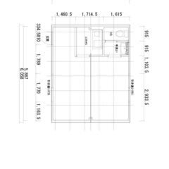 コンテナハウス 20ft×2連結｜ミニキッチン・トイレ・洗面所付きの画像