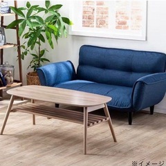 【9/15(月)までの期間限定出品】カインズ　棚が付いたリビングテーブルの画像