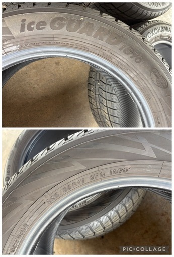 YOKOHAMA ice GUARD iG07 225/55R17 2021年製　6分山