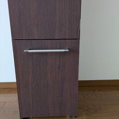 分別ごみ箱　ブラウンの画像