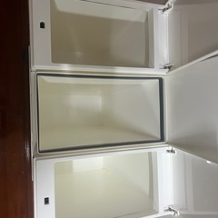 3連ゴミ箱（タイヤ付き）の画像