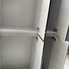 中古　靴箱　シルバーの画像