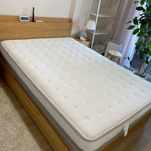 【ダブルサイズ】マットレス　ベッドフレームセット