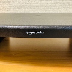 Amazonベーシック 長方形モニタースタンド 調節可能ブラックの画像