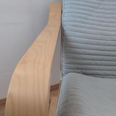IKEA　チェア　POÄNG ポエング　1人用ソファの画像
