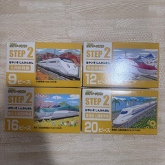 くもんのジグソーパズル　step2  車　電車　2セットの画像