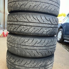 千葉　LM SPORTS 15インチ　6J+42 195/60R15タイヤ付きの画像