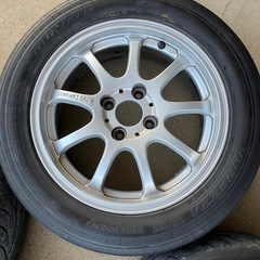 千葉　LM SPORTS 15インチ　6J+42 195/60R15タイヤ付きの画像