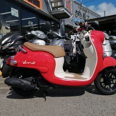 YAMAHA ビーノ　水冷 AY02  2021年モデル　超低走行　レッドの画像