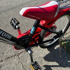 子供用　ブリヂストン　自転車　赤黒の画像