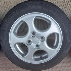 ダイハツ純正タイヤホイール155/65/r14バリ山の画像