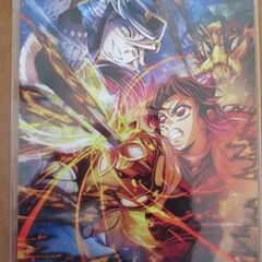 鬼滅の刃　新品　キービジュアル イラストボード＋我妻善逸マグカップ2個セットの画像
