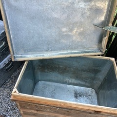 茶箱　大小各１　昭和50年代頃　レトロの画像