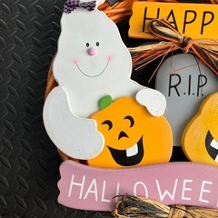 ハロウィン　リースの画像