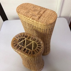 竹枕2個の画像