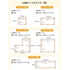 ベビーサークル【160cm×160cm】の画像