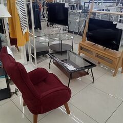 ★リユースのサカイ日立店★HJ7661 ドウシシャ チェア ワインレッド H93.5×D75×W60 クリーニング済み の画像