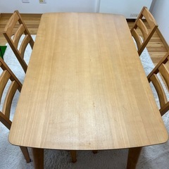 ダイニングテーブル5点セットの画像