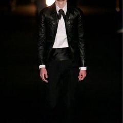 Dior homme ドレスシャツ フェイクリボンタイ　06AW ディオールオムの画像