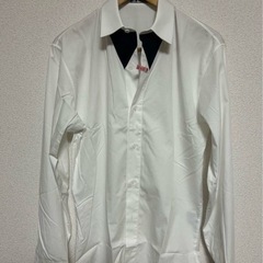 Dior homme ドレスシャツ フェイクリボンタイ　06AW ディオールオムの画像