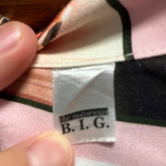 断舎離につき処分「H&M the notoriousB.I.Gオープンカラーシャツ.」の画像