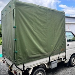 🚚 低走行ホロ付き軽トラック  ダイハツ ハイゼット S210P – オートマ車  ✨ ポイント: 走行距離わずか 30,000 km！の画像