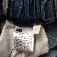 ★GU　デニムスカート　140cm　ライトブルー★の画像