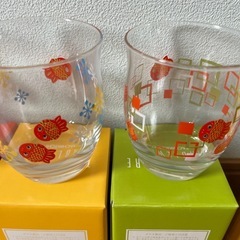 ガラスコップ　湯呑み　食器の画像