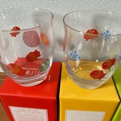 ガラスコップ　湯呑み　食器の画像