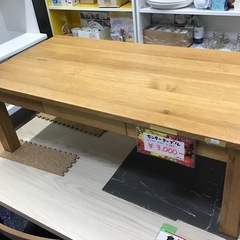 センターテーブル　引き出し付  ローテーブル　座卓　中古品の画像