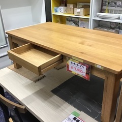 センターテーブル　引き出し付  ローテーブル　座卓　中古品の画像