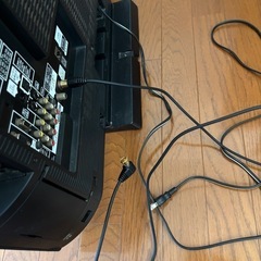テレビ、テレビジャック線、リモコンセットの画像