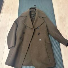 UNIQLO + J オリーブブラウン ピーコート Sサイズの画像