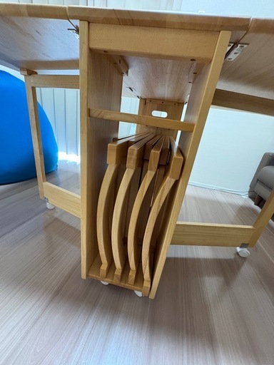 LOWYA 折りたたみダイニングテーブル 4人掛け ナチュラル Amazon｜LOWYA ロウヤ ダイニングセット ダイニングテーブル