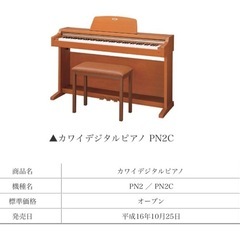 KAWAI  電子ピアノ  PN2 　88鍵   の画像