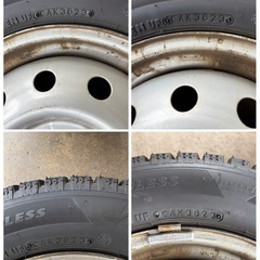BRIDGESTONE VRX2 155/65R13 2023年製 8分山　スチールホイールの画像